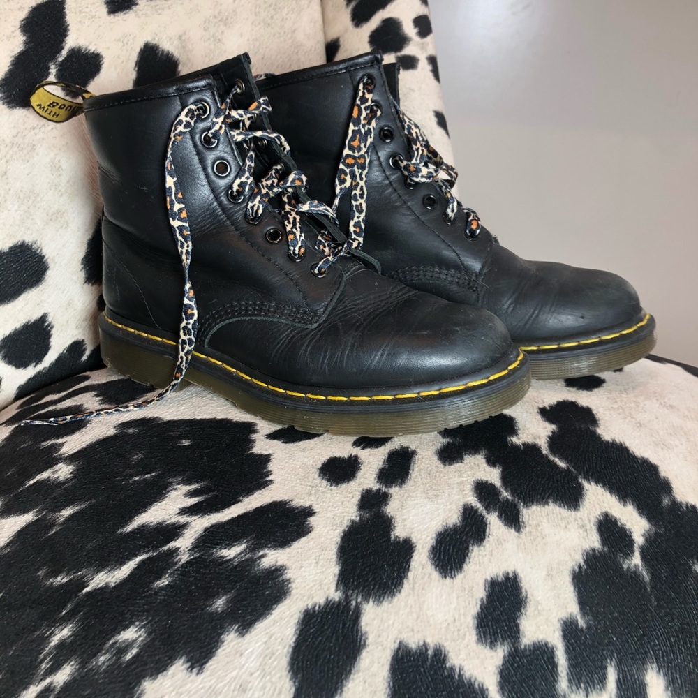 Dr Marten Black Combat Boots
